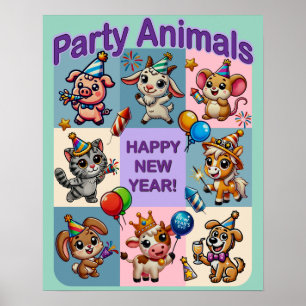 Party Animals "Gott Nytt År" Poster