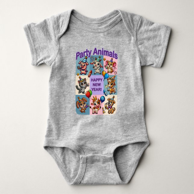 Party Animals ’Gott nytt år’ T Shirt (Framsida)