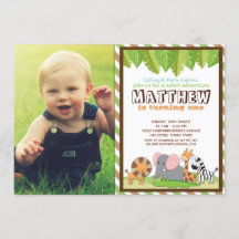 Party Animals Jungle Safari Birthday Photo