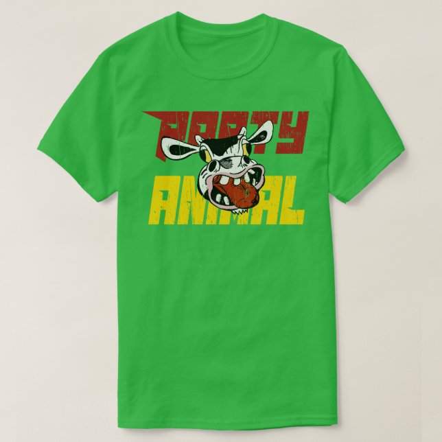 Party Animals roliga ko T Shirt (Design framsida)