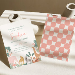 Party Animals Zoo Birthday Investigation Safari Inbjudningar