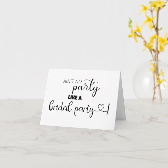 Party är inte som ett brudens sida-vikat kort (Gul blomma)