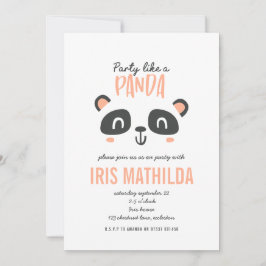 Party är som en panda med en ljus färgad födelseda