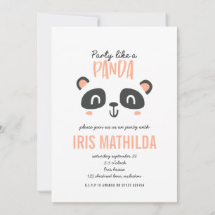 Party är som en panda med en ljus färgad födelseda