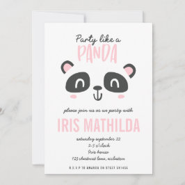 Party är som en panda med en ljus färgad födelseda