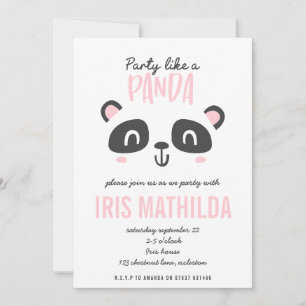 Party är som en panda med en ljus färgad födelseda