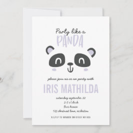 Party är som en panda med en ljus färgad födelseda