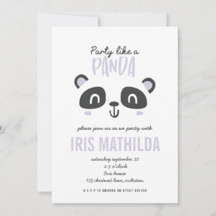 Party är som en panda med en ljus färgad födelseda