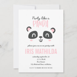 Party är som en panda med en ljus färgad födelseda