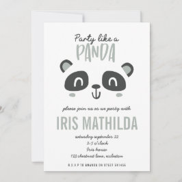 Party är som en panda med en ljus färgad födelseda