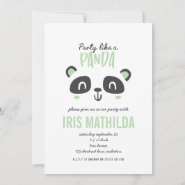 Party är som en panda med en ljus färgad födelseda