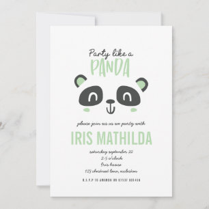 Party är som en panda med en ljus färgad födelseda