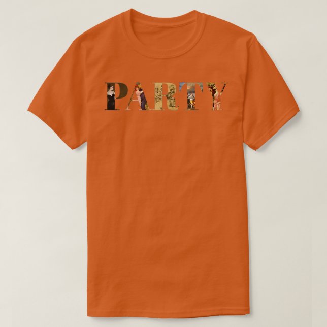 Party Art-utgåva T Shirt (Design framsida)