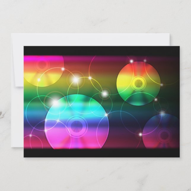 Party-bakgrund Inbjudningar (Framsida)