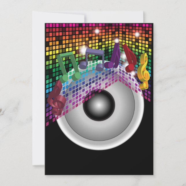 Party-bakgrund Inbjudningar (Framsida)