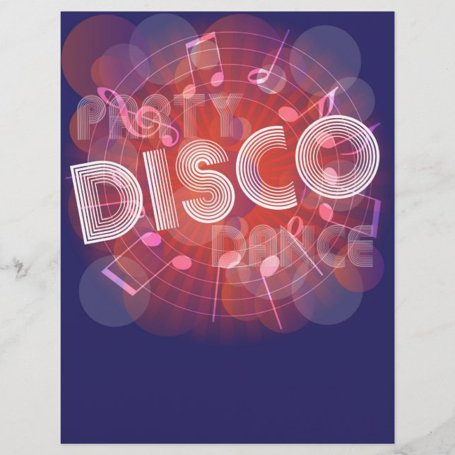 Party-bakgrund Reklamblad (Framsidan)