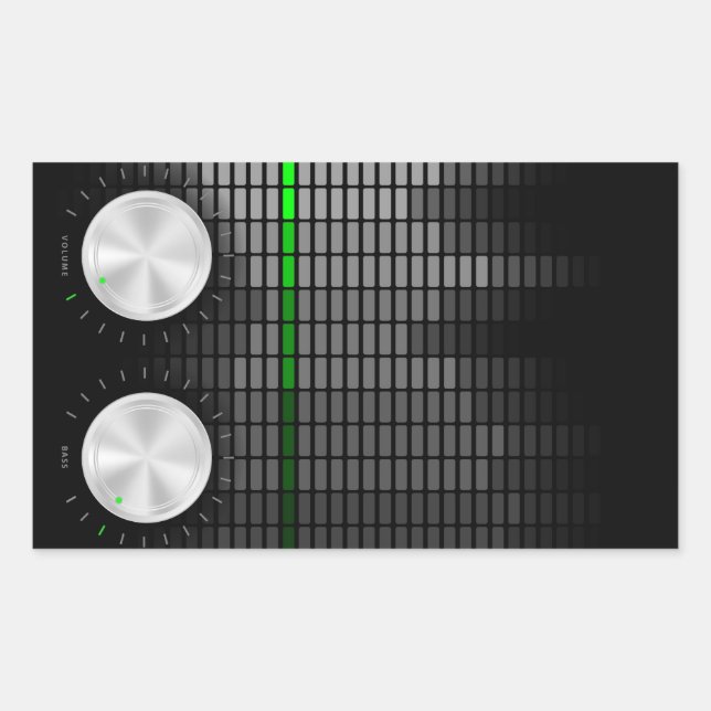 Party-bakgrund Rektangulärt Klistermärke (Framsida)