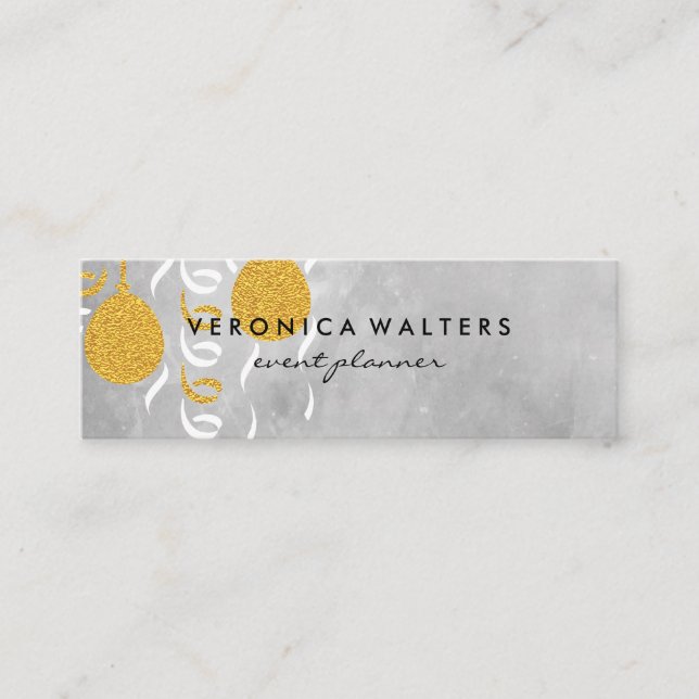 Party-ballonger Mini Visitkort (Framsida)