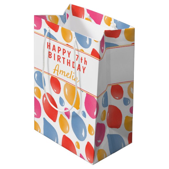 Party Balloon Mönster Kid's Birthday (Baksidan Vinklad)