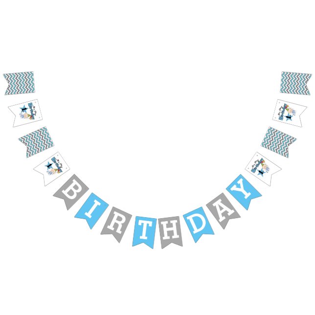 Party-banderoll/det är min första födelsedag vimplar (Alla)