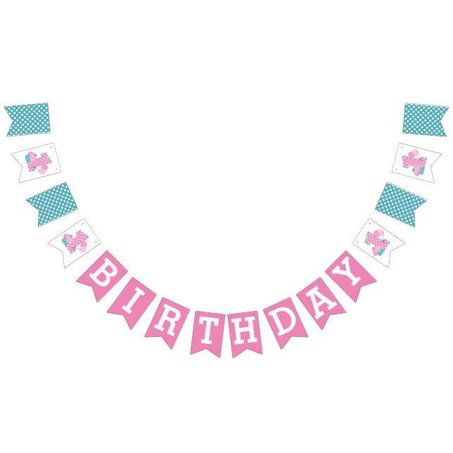 Party-banderoll/nummer ett med ballonger vimplar (Alla)