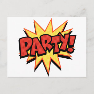 Party Bang Vykort