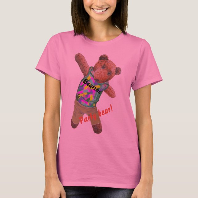 Party björn Bearsac T-Shirt (Framsida)