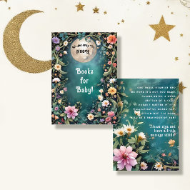 Party Blommigt Bokar i  för Fairy Tea i Baby Tilläggskort