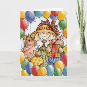 Party-bubblor - gratulationskort kort