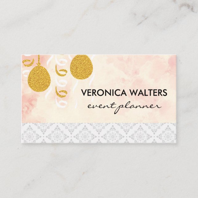 Party-bubblor/maskerad mask/maskmönster visitkort (Framsida)