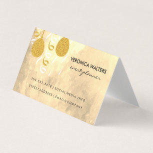 Party-bubblor/maskerad masker (Executive) Visitkort