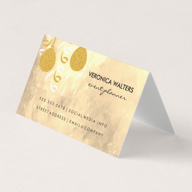 Party-bubblor/maskerad masker (Executive) Visitkort (Framsida)