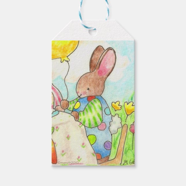 Party Bunny-märkre Presentetikett (Framsidan)