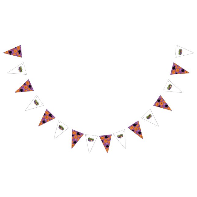 Party Bunting Banner/Halloween Bus eller godis Vimplar (Alla)
