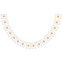 Party Bunting Banner med bild på en födelsedag