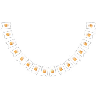 Party Bunting Banner med bild på en födelsedag Vimplar