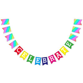 Party Bunting Banner/Rainbow och Polka dots Vimplar