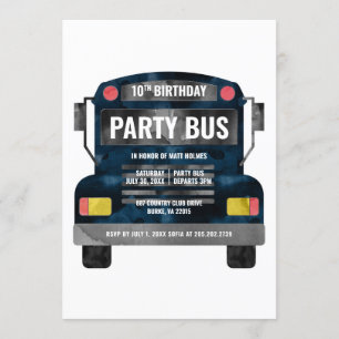 Party Buss Inbjudningar