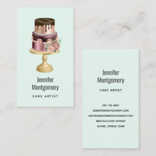 Party Cake, vacker Shiny Glam Visitkort