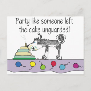 Party Cake Vykort