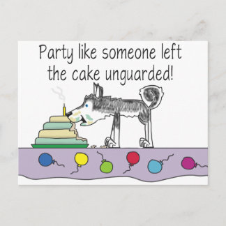 Party Cake Vykort