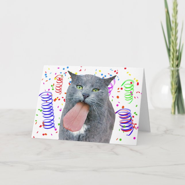 Party Cat Har din Tunga? Kort (Framsida)