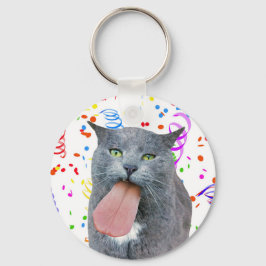 Party Cat Har din Tunga? Nyckelring