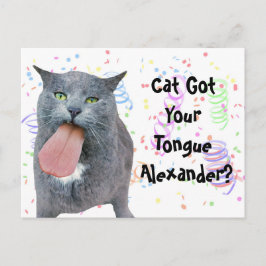 Party Cat Har din Tunga? Vykort