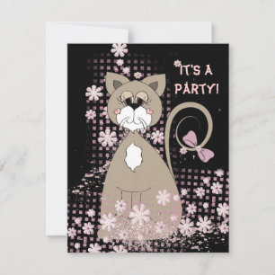 Party Cat Inbjudan