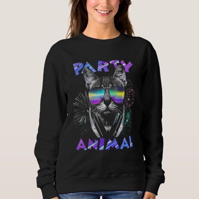 Party Cat Party djurkatt för djurkatt för djurkatt T Shirt (Framsida)