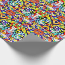 Party Cat - Rainbow Ansikte - Vibrant Mosaic Stil