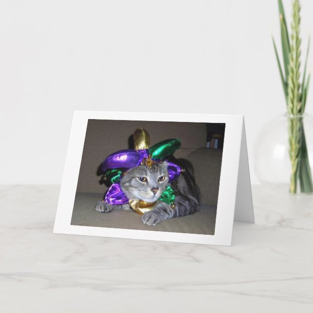 **PARTY CAT** VILL SÄGA LYCKLIG ST PATRICK'S DAY KORT (Framsida)