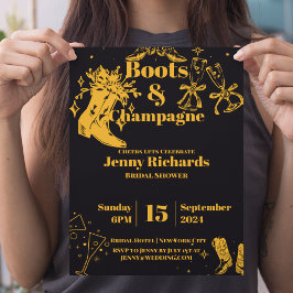 Party Champagne Inbjudningar