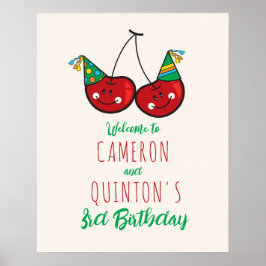 Party Cheeky Cherries Kids Twillingar Poster